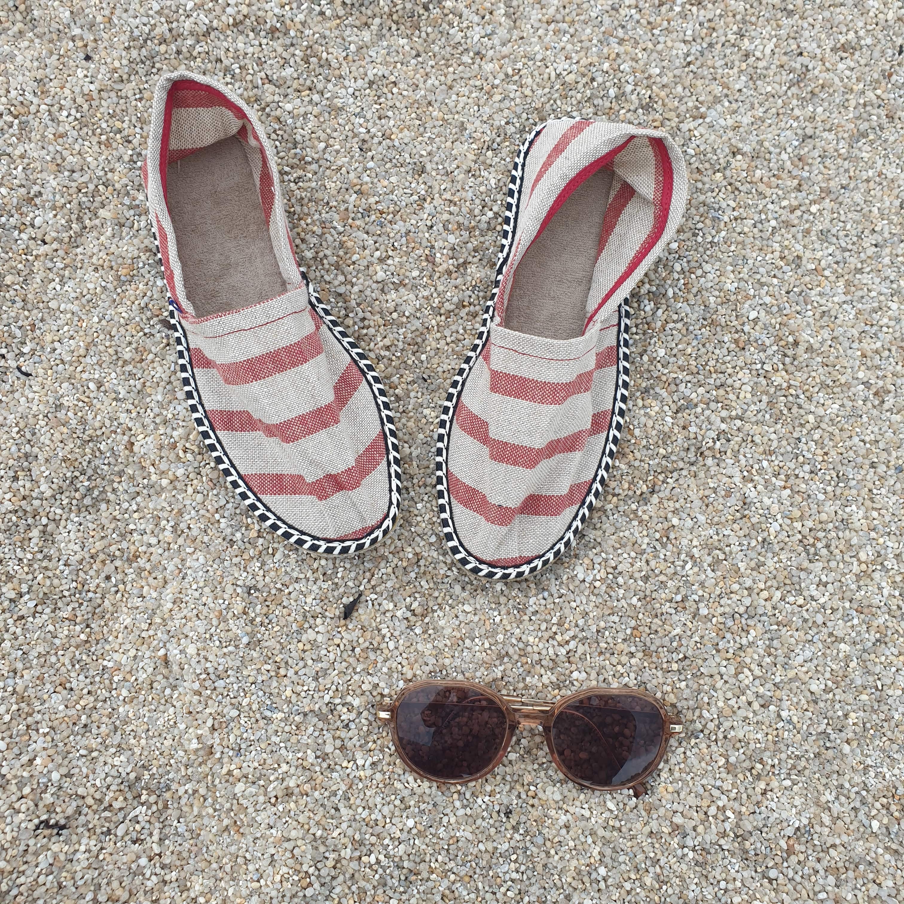Espadrilles rouges - Le Lin d&