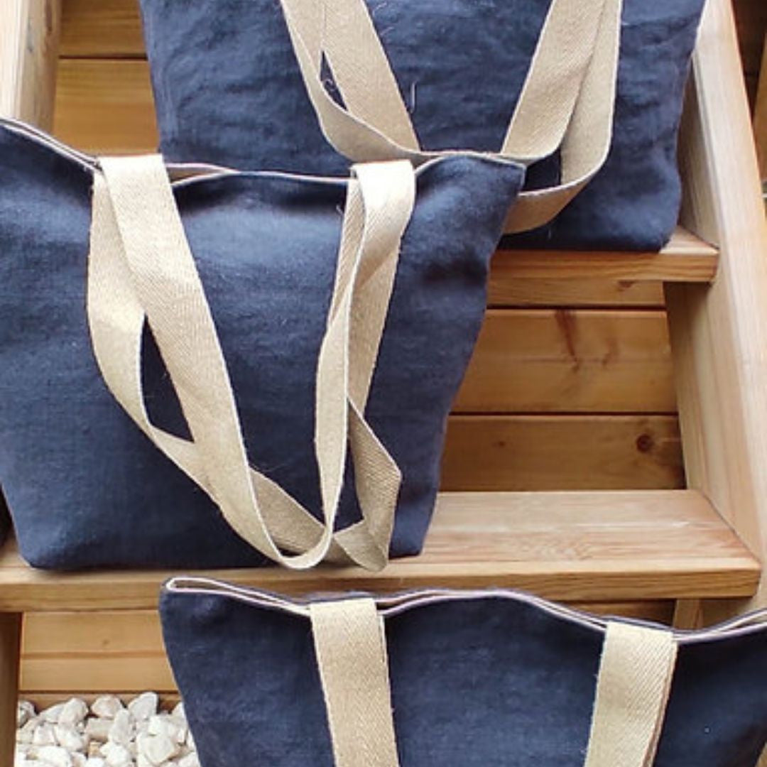 Sac urbain bleu - Le Lin d&