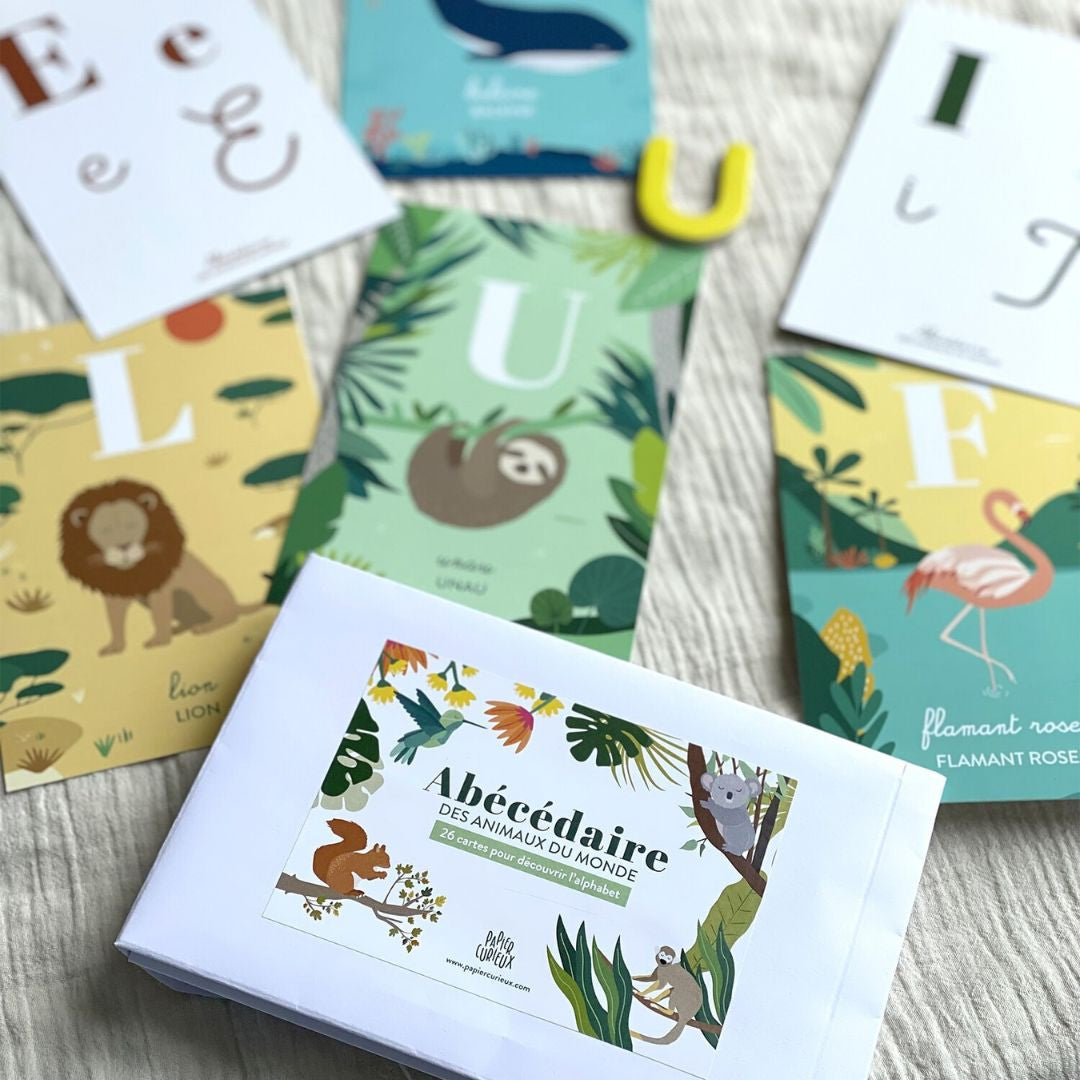Cartes alphabet des animaux - Papier Curieux