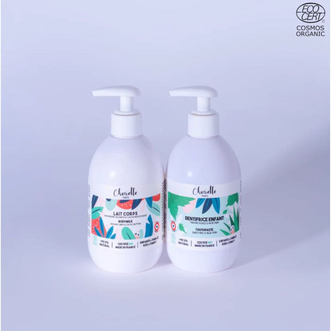 Duo famille avec un lait de corp et d&