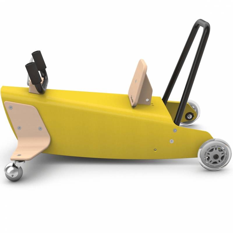 Porteur avion - 2 jouets en 1 JAUNE