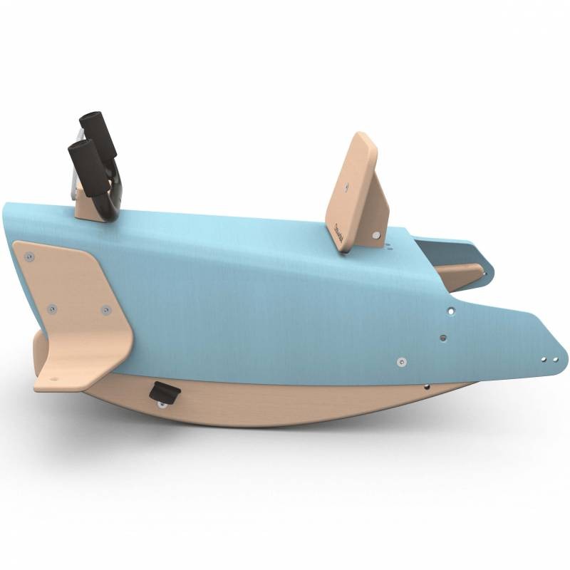 Bascule + porteur + draisienne Avion 5 en 1 bleu ciel