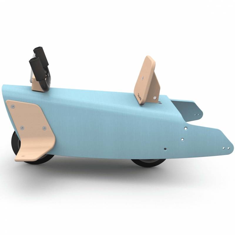 Bascule + porteur + draisienne Avion 5 en 1 bleu ciel