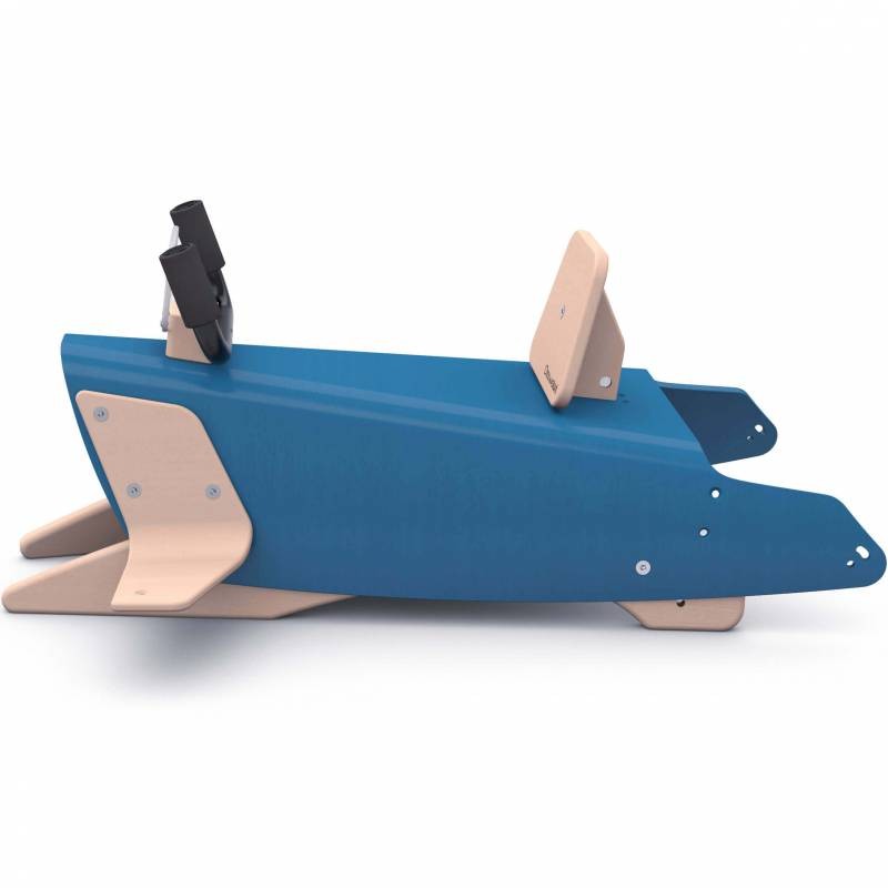 Bascule + porteur + draisienne Avion 5 en 1 bleu foncé
