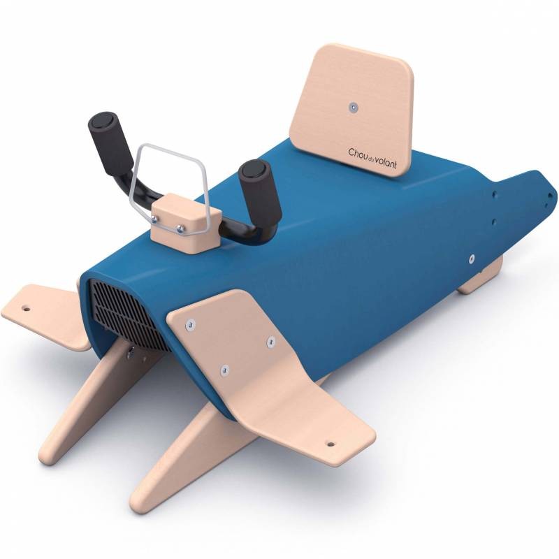 Bascule + porteur + draisienne Avion 5 en 1 bleu foncé