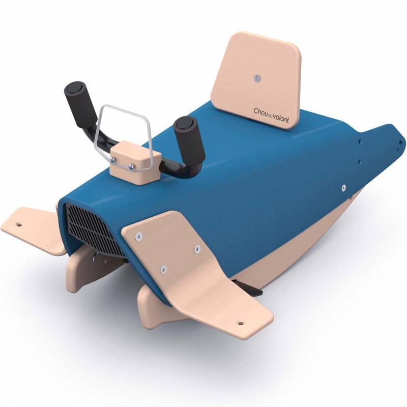 Bascule + porteur + draisienne Avion 5 en 1 bleu foncé