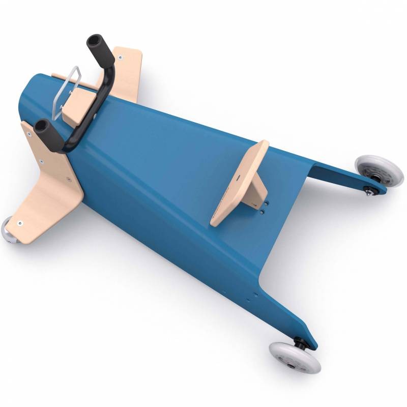 Bascule + porteur + draisienne Avion 5 en 1 bleu foncé