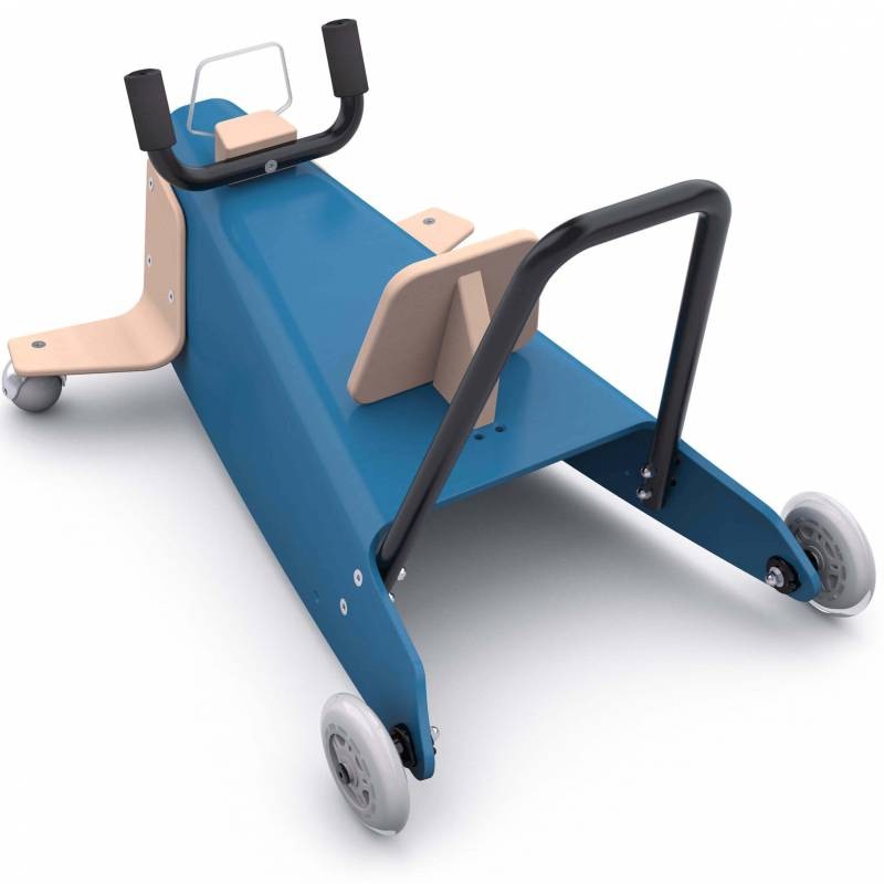 Bascule + porteur + draisienne Avion 5 en 1 bleu foncé