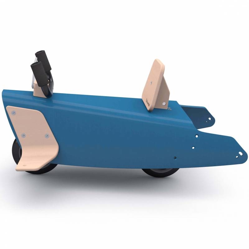 Bascule + porteur + draisienne Avion 5 en 1 bleu foncé