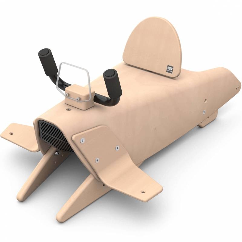 Bascule + porteur + draisienne Avion 5 en 1 marron
