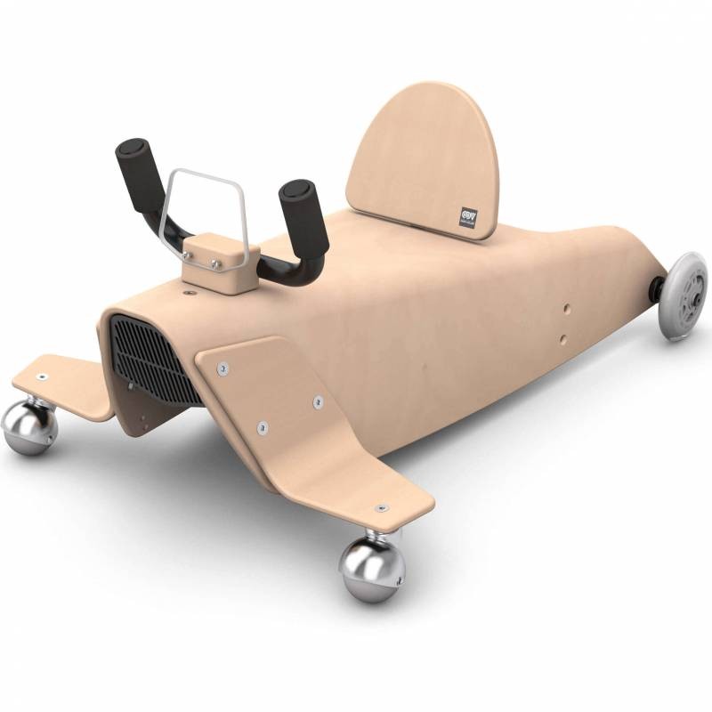 Bascule + porteur + draisienne Avion 5 en 1 marron