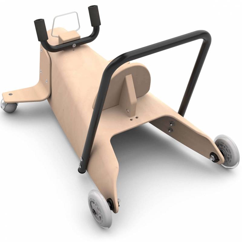 Bascule + porteur + draisienne Avion 5 en 1 marron