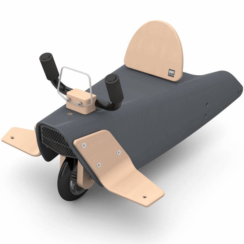 Bascule + porteur + draisienne Avion 5 en 1 noir