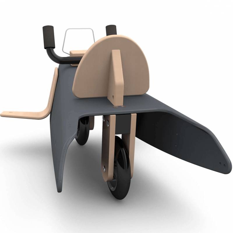 Bascule + porteur + draisienne Avion 5 en 1 noir