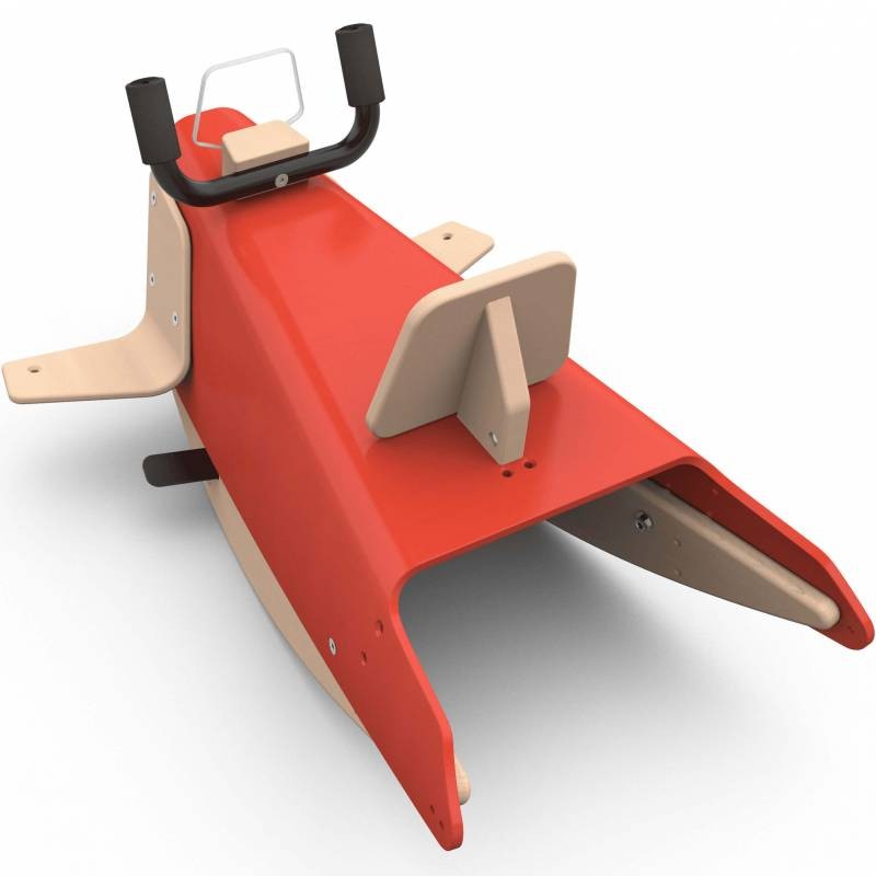 Bascule + porteur + draisienne Avion 5 en 1 rouge