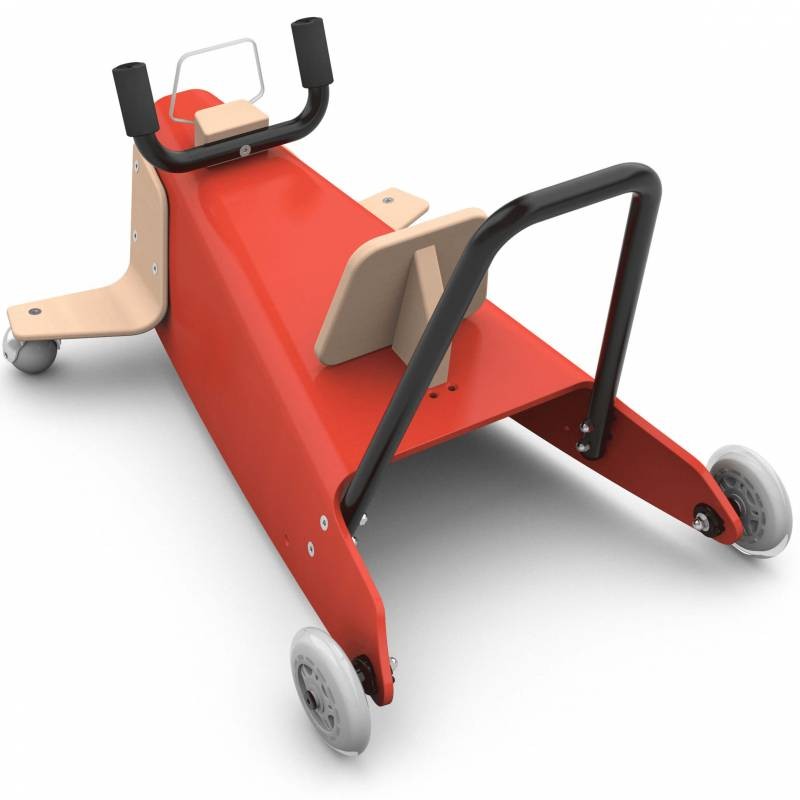Bascule + porteur + draisienne Avion 5 en 1 rouge