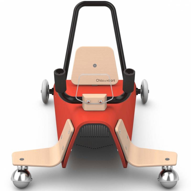 Bascule + porteur + draisienne Avion 5 en 1 rouge