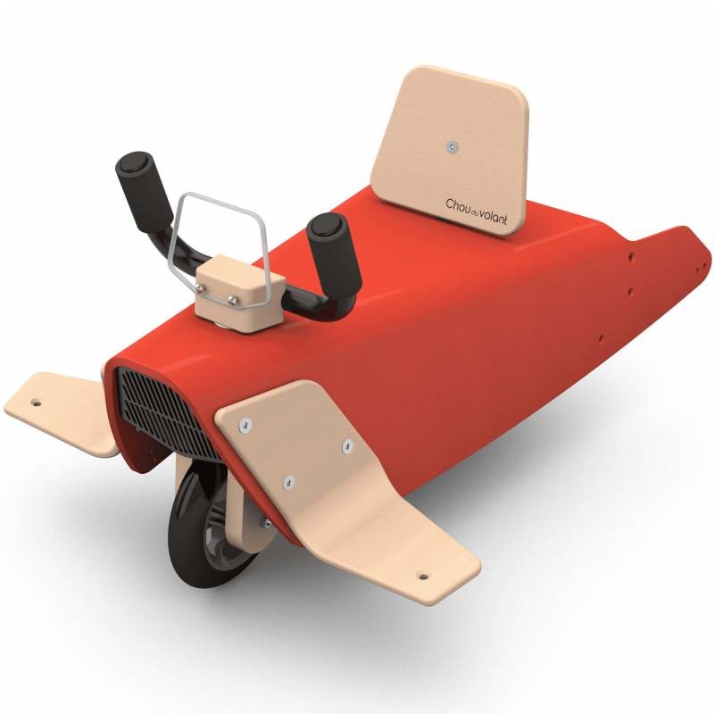 Bascule + porteur + draisienne Avion 5 en 1 rouge