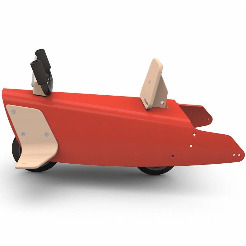 Bascule + porteur + draisienne Avion 5 en 1 rouge