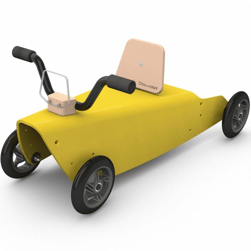 Porteur quad - 2 jouets en 1 jaune