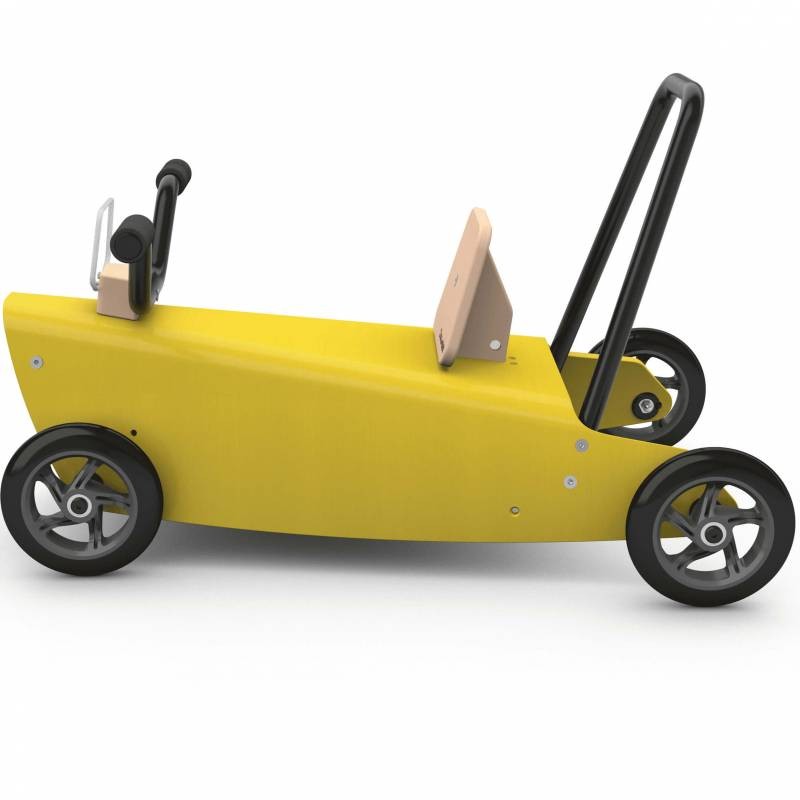 Porteur quad - 2 jouets en 1 jaune