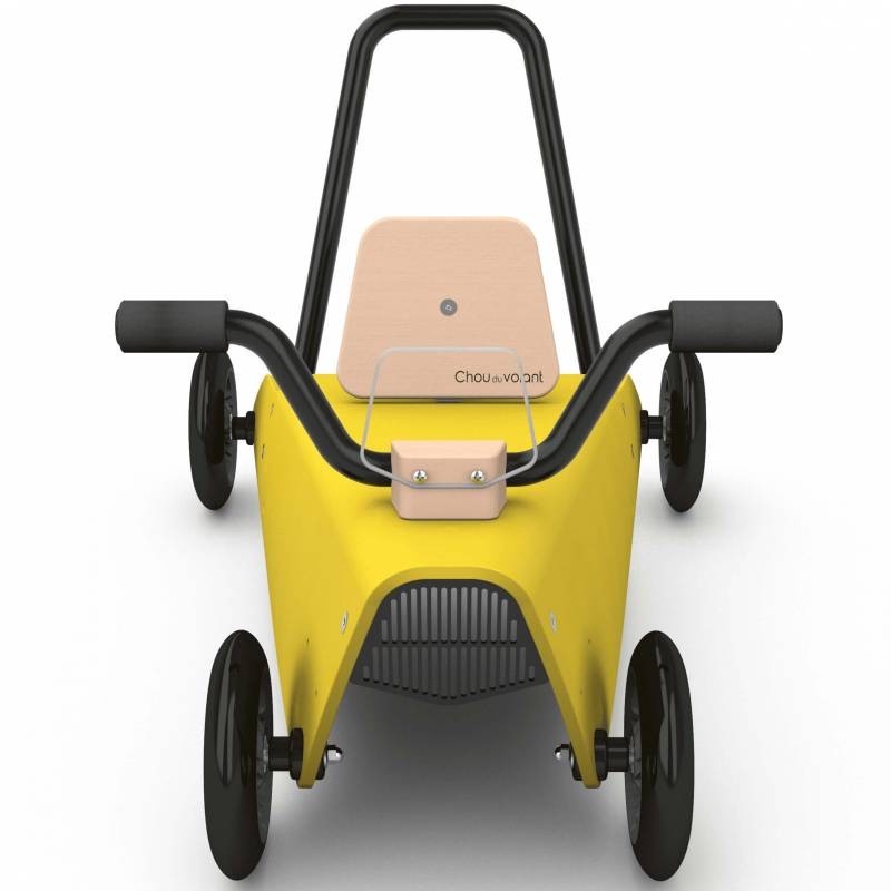 Porteur quad - 2 jouets en 1 jaune