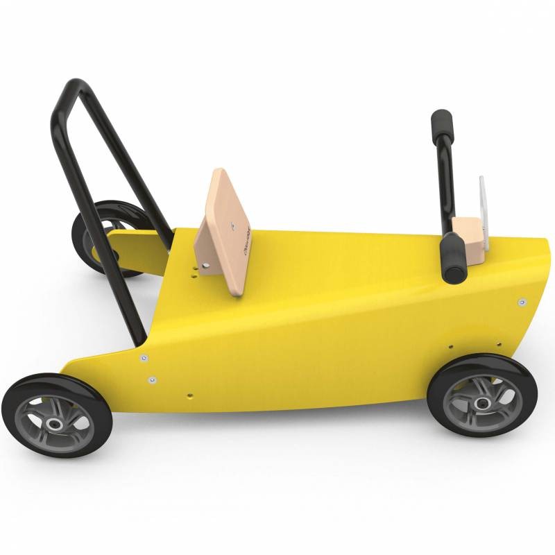 Porteur quad - 2 jouets en 1 jaune