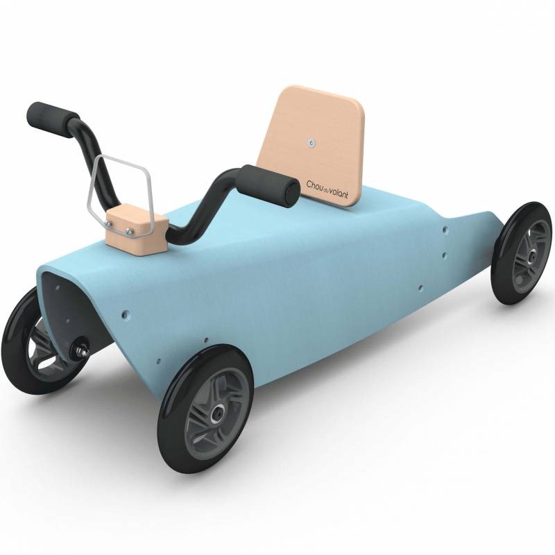 Porteur quad - 2 jouets en 1 bleu ciel