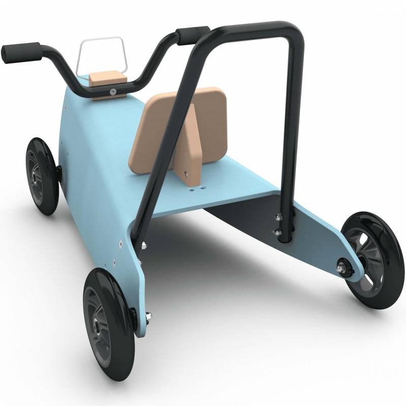 Porteur quad - 2 jouets en 1 bleu ciel