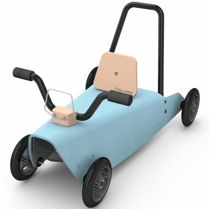 Porteur quad - 2 jouets en 1 bleu ciel