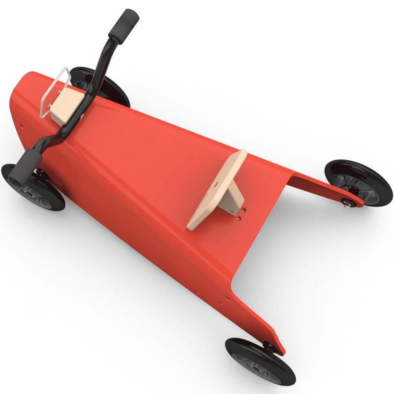 Porteur quad - 2 jouets en 1 rouge