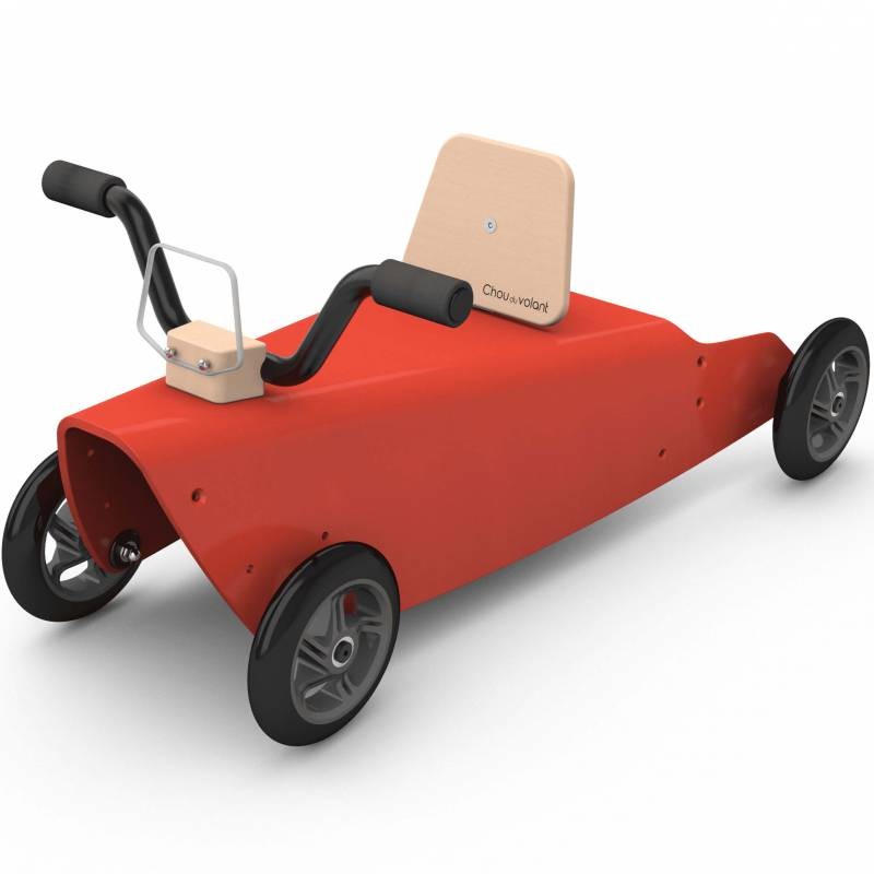 Porteur quad - 2 jouets en 1 rouge