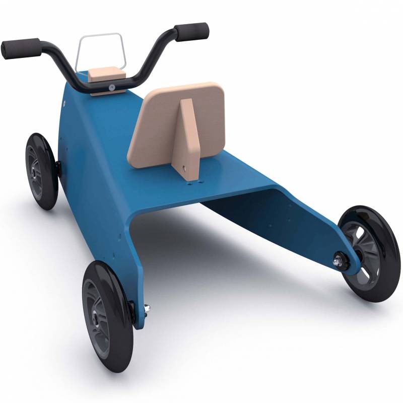 Bascule + porteur + Draisienne Quad 5 en 1 bleu foncé