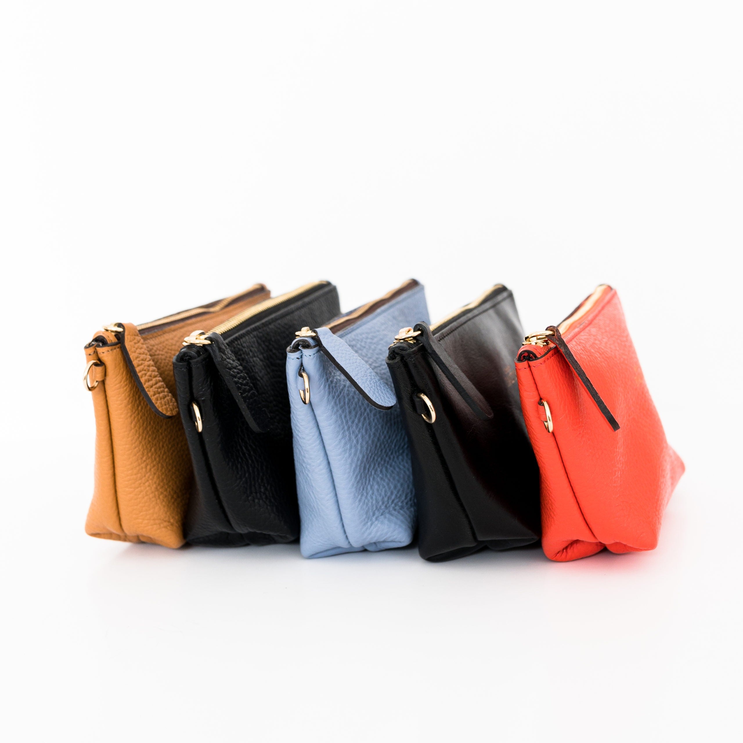 Pochette femme en cuir fait main