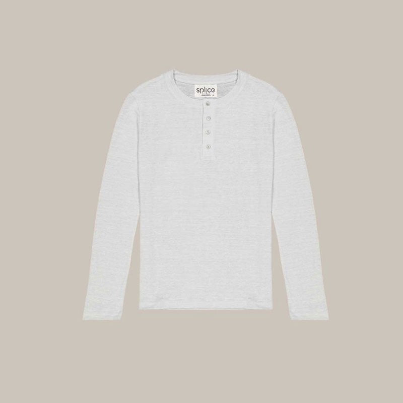 Tee-shirt en lin gris nuage