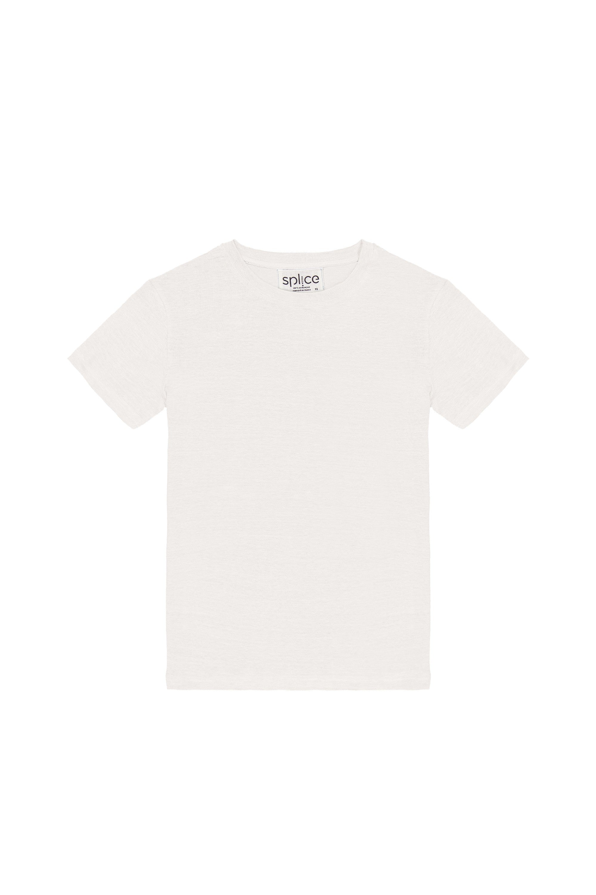 Tee-shirt en lin blanc