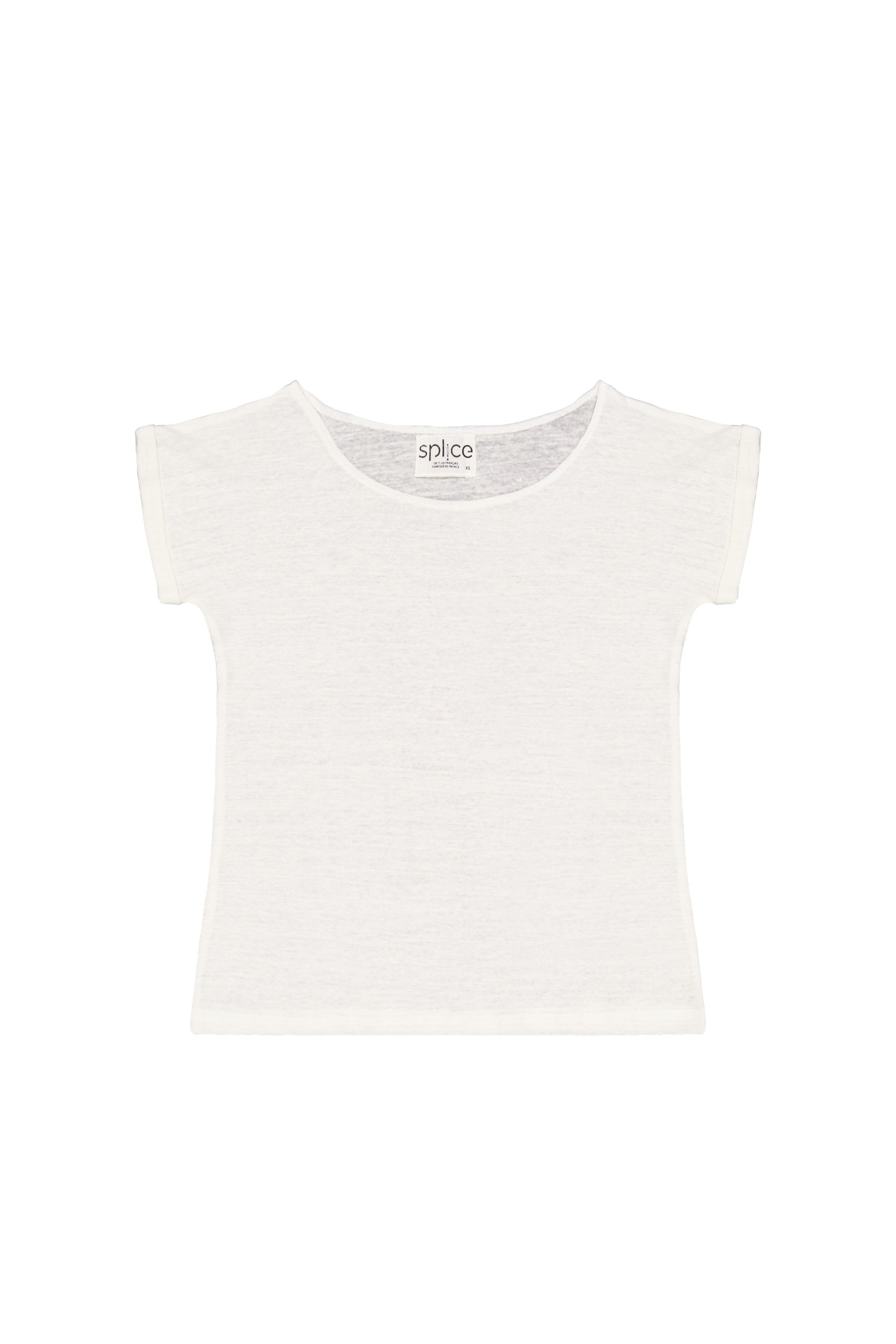 Tee-shirt en lin blanc