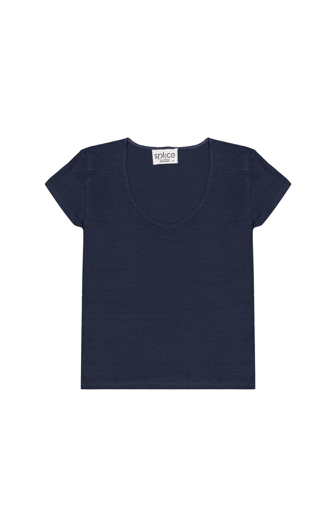Tee-shirt en lin bleu