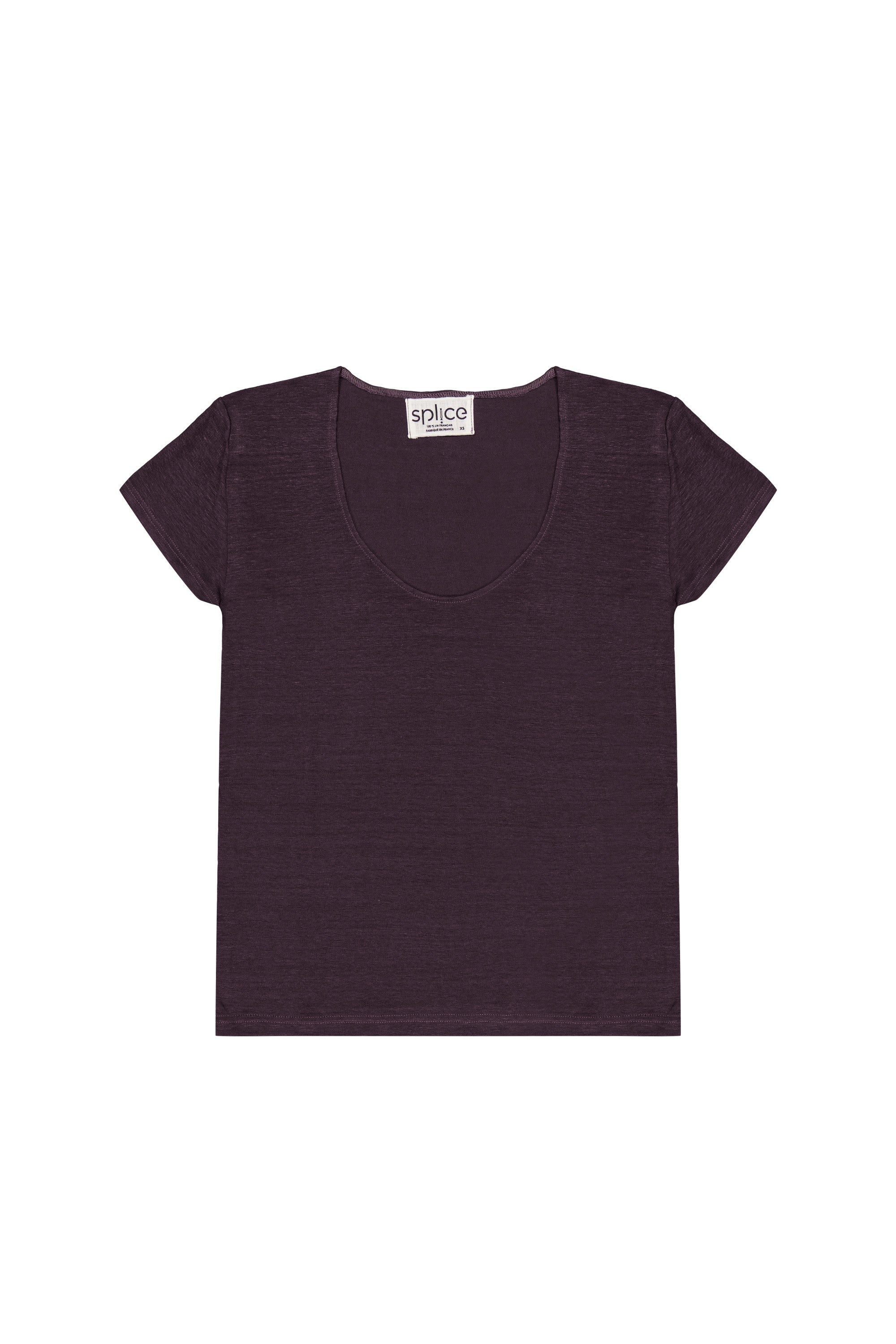 Tee-shirt en lin gris
