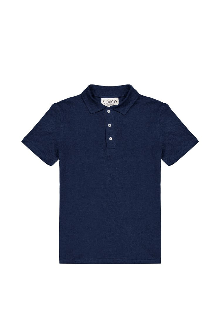 T-shirt en lin bio homme bleu