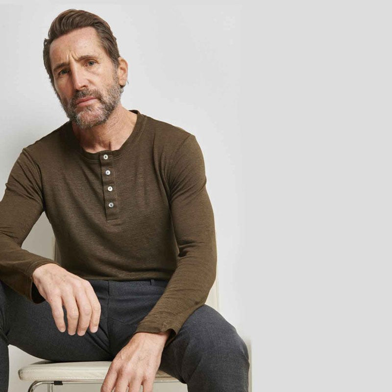 Tee-shirt tricoté en lin