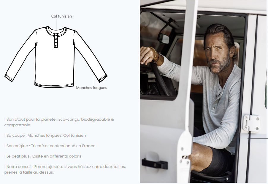 Tee-shirt en lin "Jamaislinsanslautre" Homme