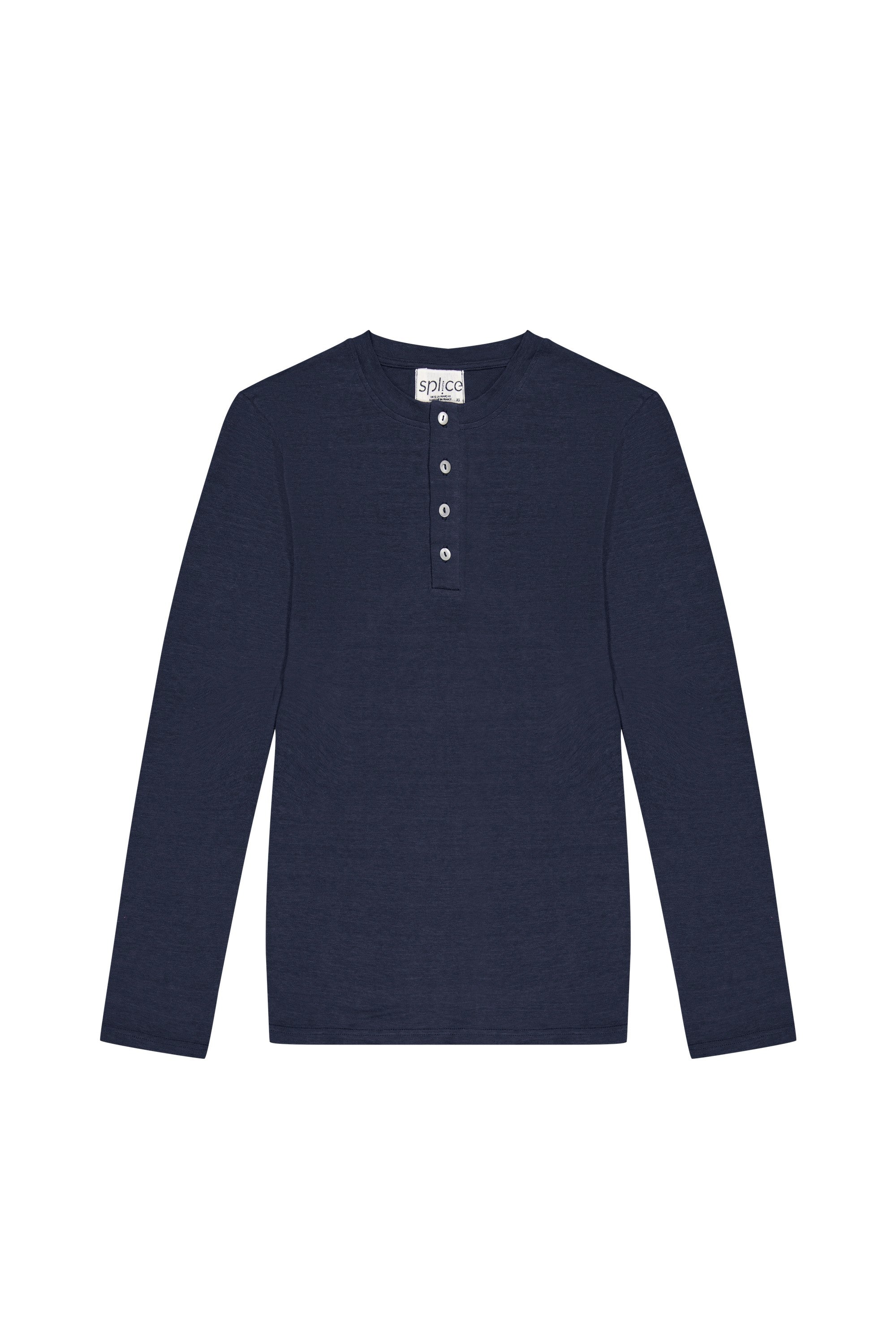 T-shirt en lin homme bleu