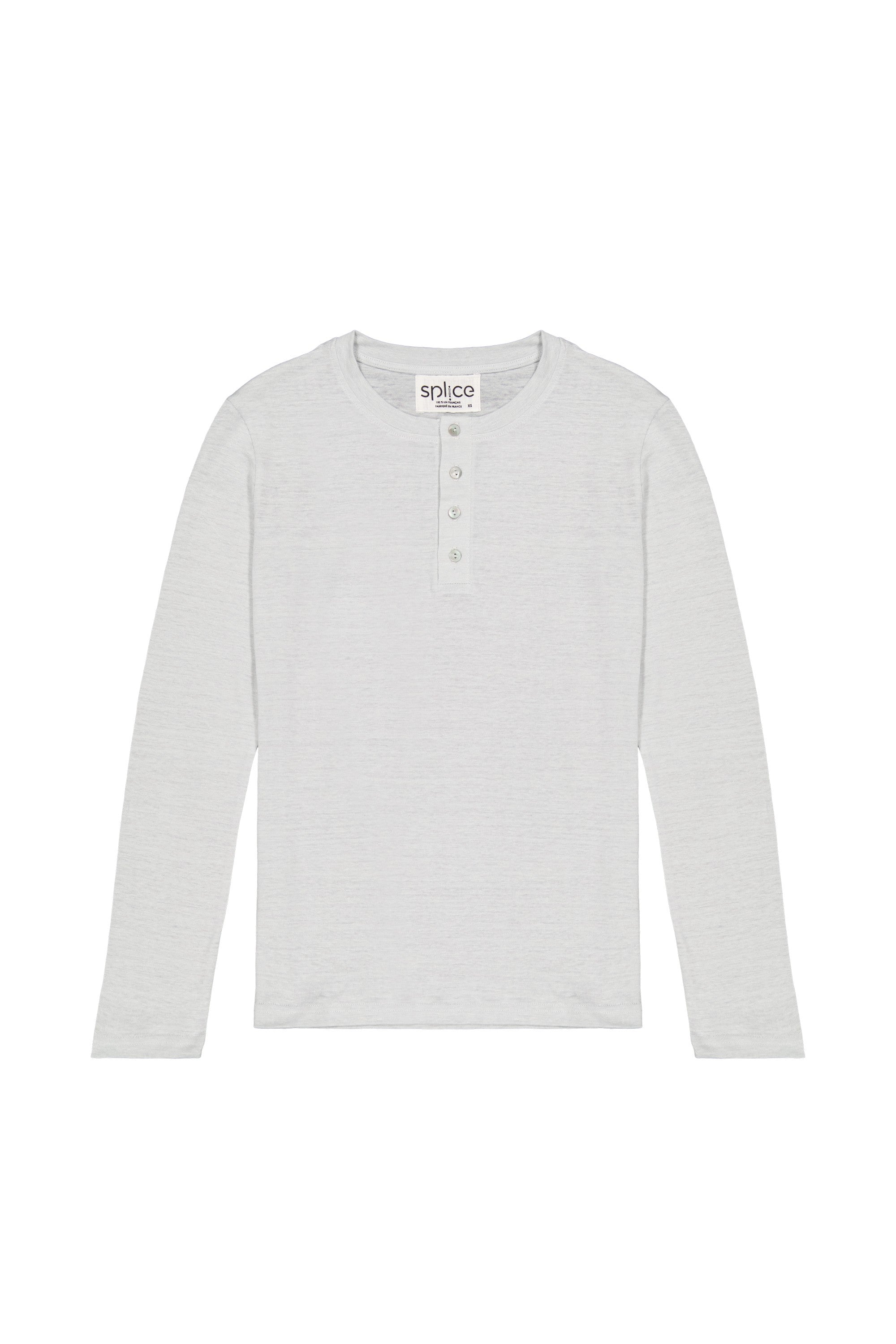 T-shirt en lin homme gris