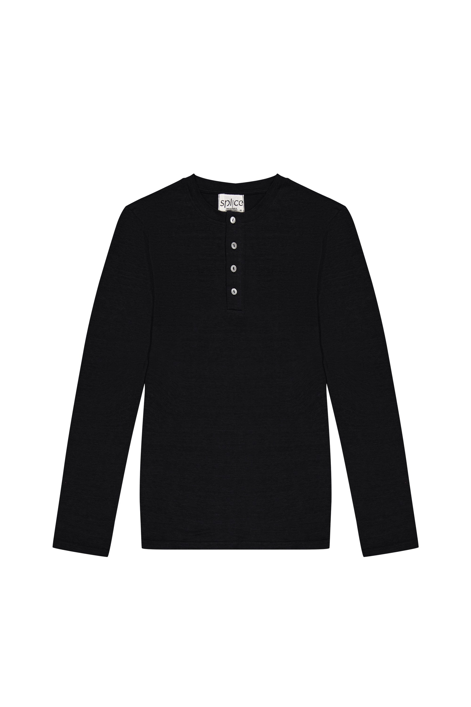 T-shirt en lin homme noir