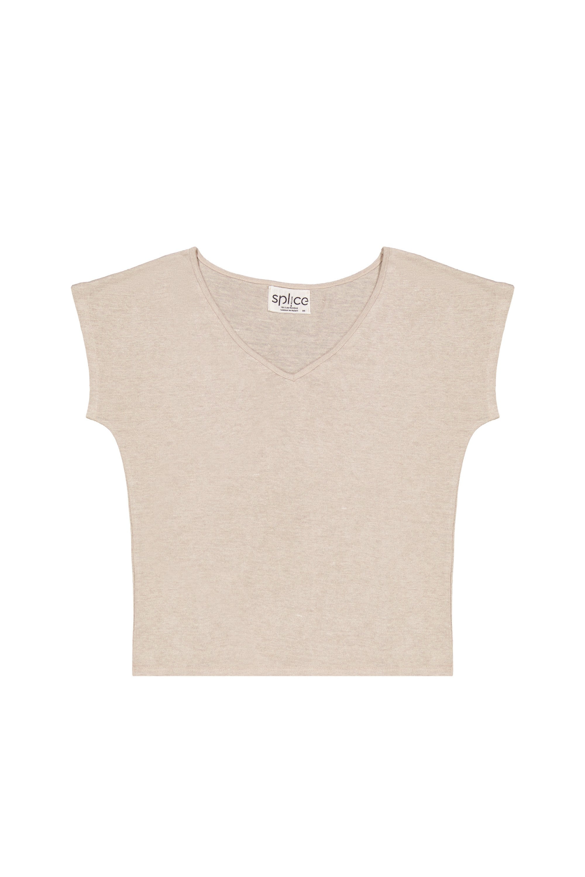 T-shirt en lin femme naturel