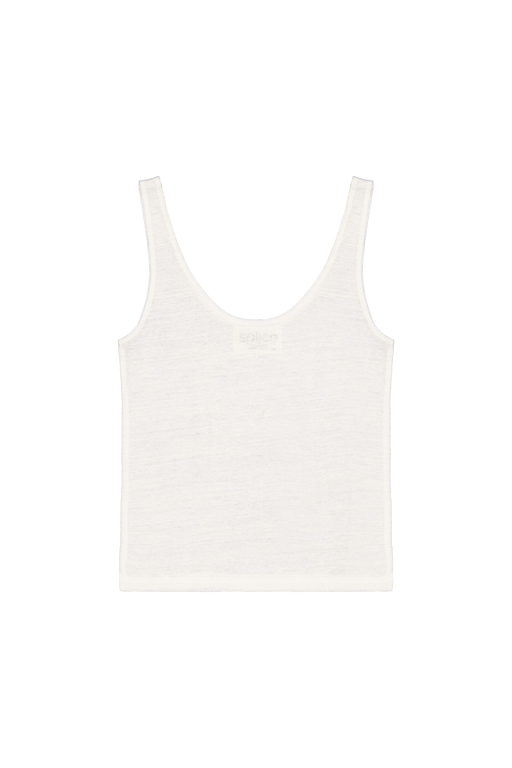 Débardeur en lin femme blanc