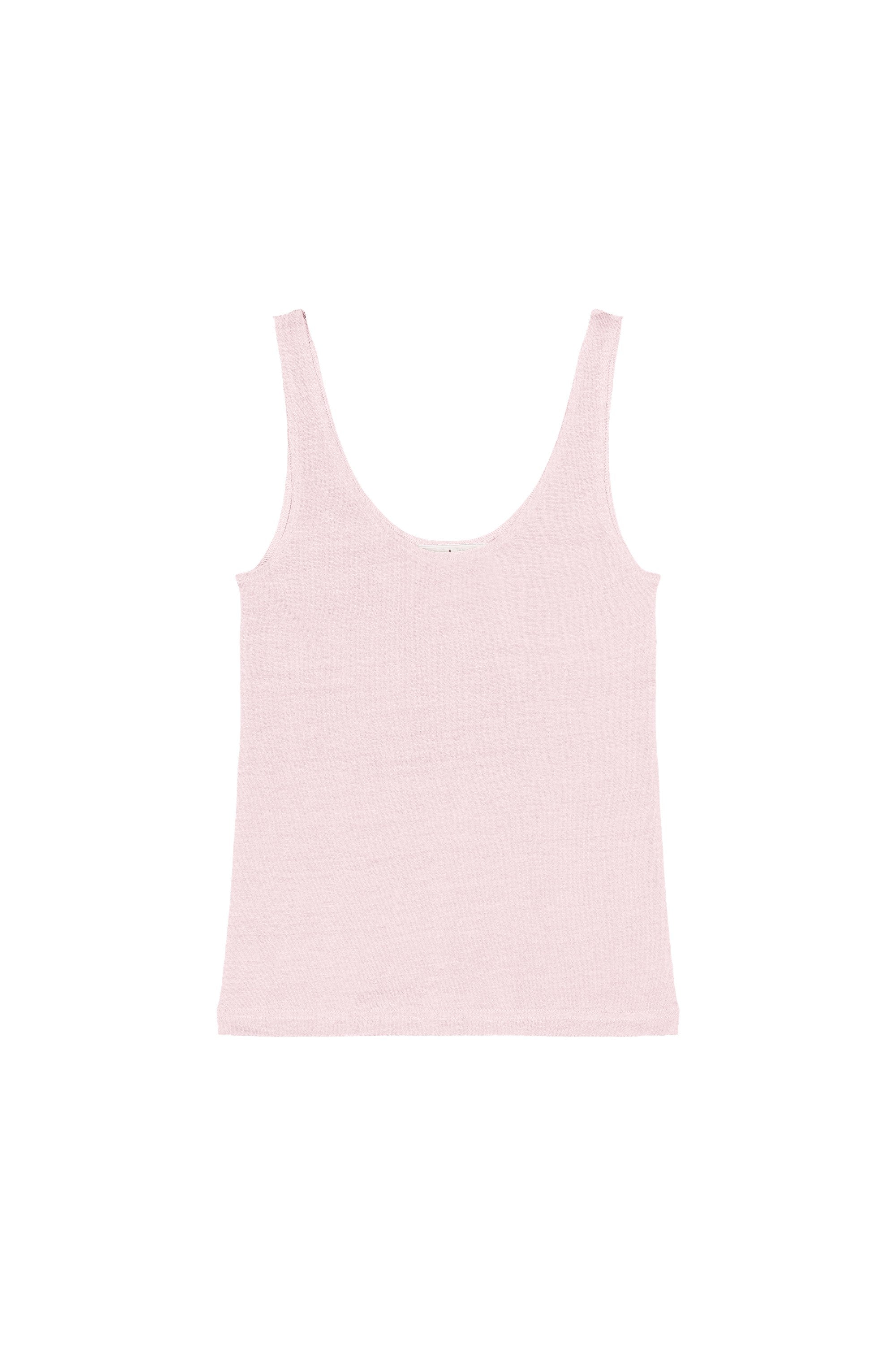 Débardeur en lin femme rose