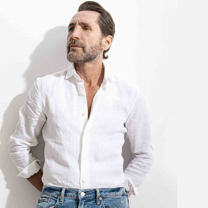 Chemise cintrée en lin made in france