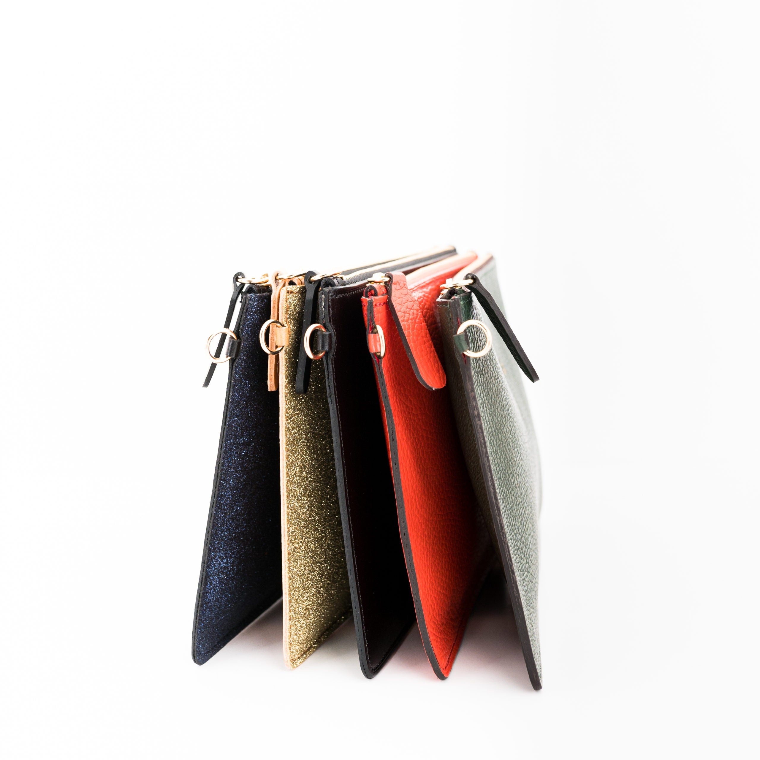 Grande pochette cuir noir